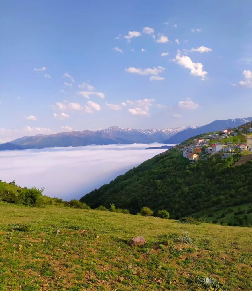 طبیعت زیبایی ییلاق گرسماسر رامسر-دریای ابر