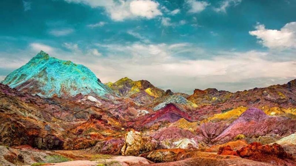 آدرس دره رنگین کمان 