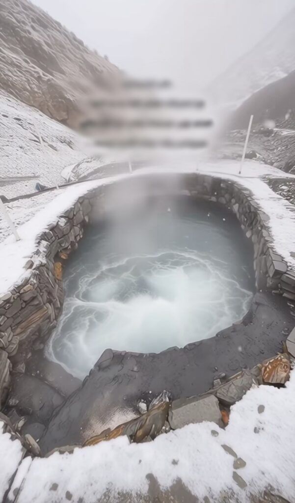 آبگرم دلیر چالوس در زمستان