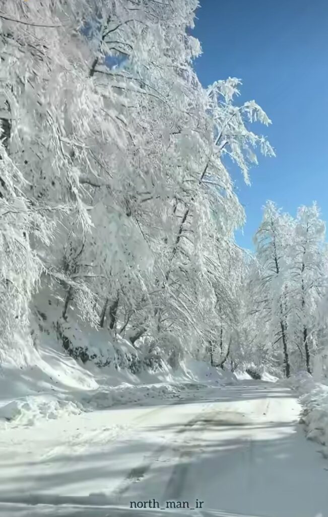 جاده برفی جواهرده