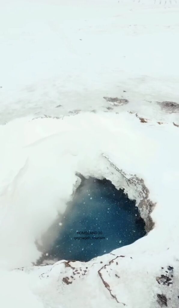 آبگرم تکاب آذربایجان در زمستان