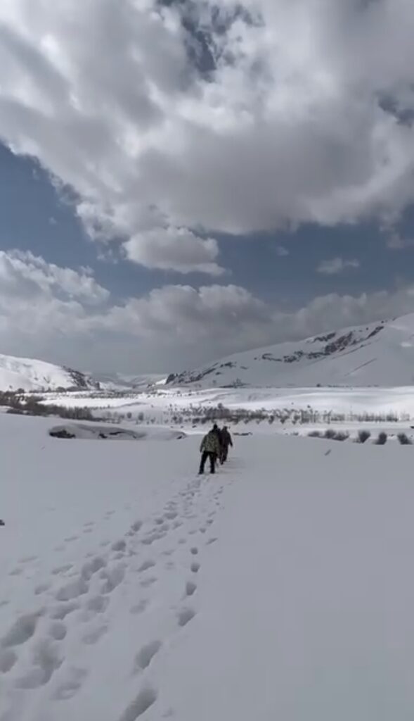 آبگرم تکاب آذربایجان در زمستان