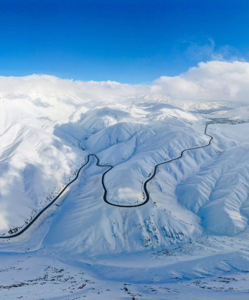 جاهای برفی شمال ایران